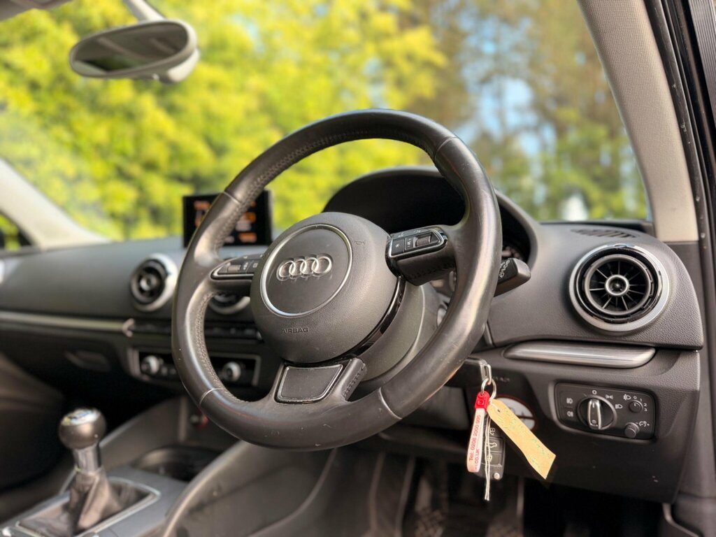 Audi A3 2.0 Tdi Sport Sportback Euro 6 Ss WM14ATX Black #6