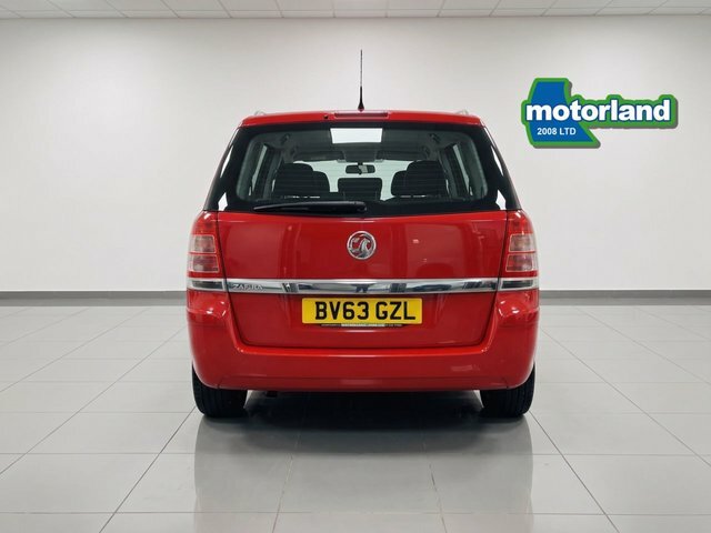 Vauxhall Zafira 16V Exclusiv Mpv BV63GZL Red #5