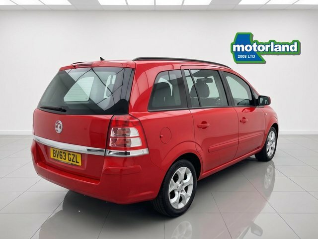 Vauxhall Zafira 16V Exclusiv Mpv BV63GZL Red #6
