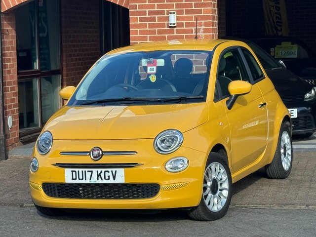 Fiat 500 2017 1.2 Eco Pop Star Euro 6 Ss DU17KGV Yellow #2