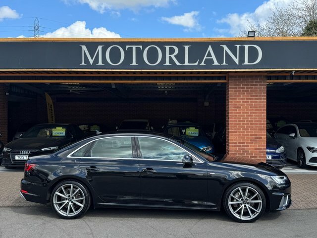 Audi A4 2019 2.0 Tdi 40 S Line S Tronic Quattro Euro 6 S MT19DSE Black #4