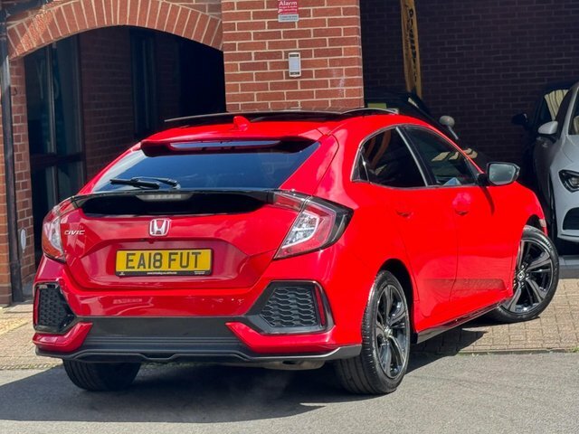Honda Civic 2018 1.0 Vtec Turbo Ex Euro 6 Ss EA18FUT Red #4