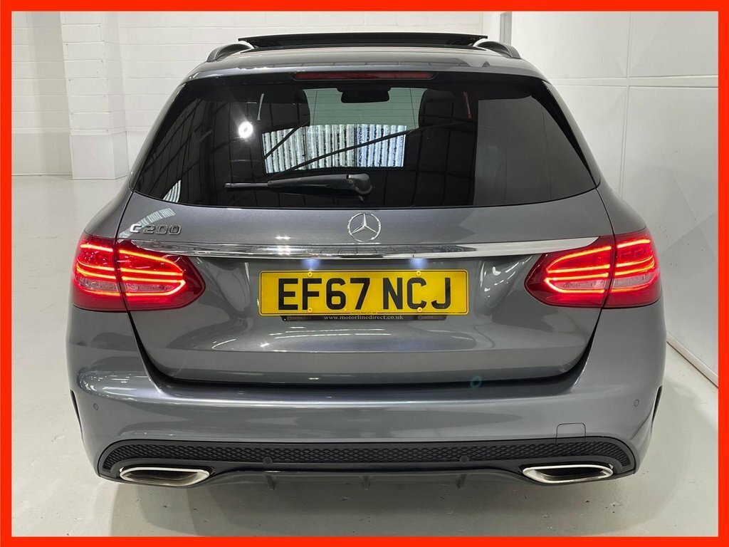 Mercedes-Benz C Class 2.0 C200 Amg Line Premium Plus Estate EF67NCJ Grey #4