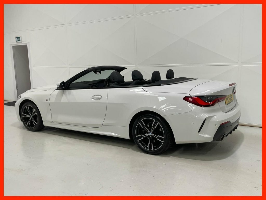 BMW 4 Series 2.0 420I M Sport Convertible Euro PX71XEF White #4