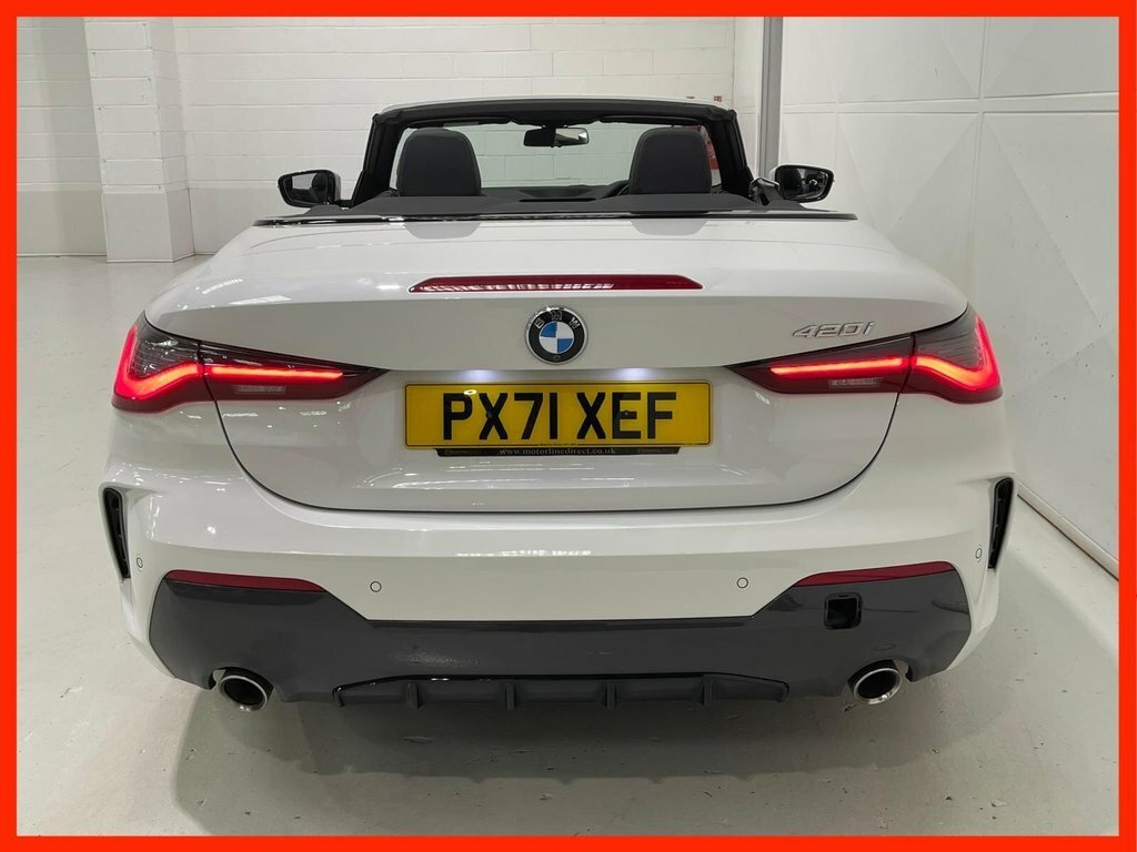 BMW 4 Series 2.0 420I M Sport Convertible Euro PX71XEF White #3