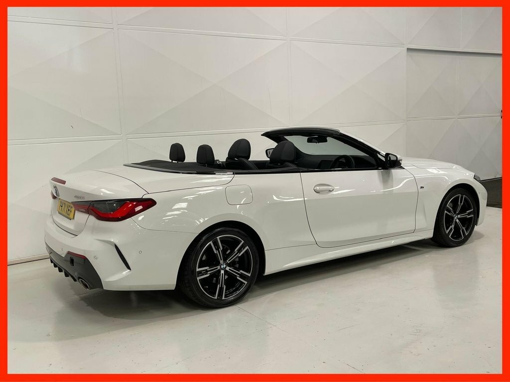 BMW 4 Series 2.0 420I M Sport Convertible Euro PX71XEF White #2
