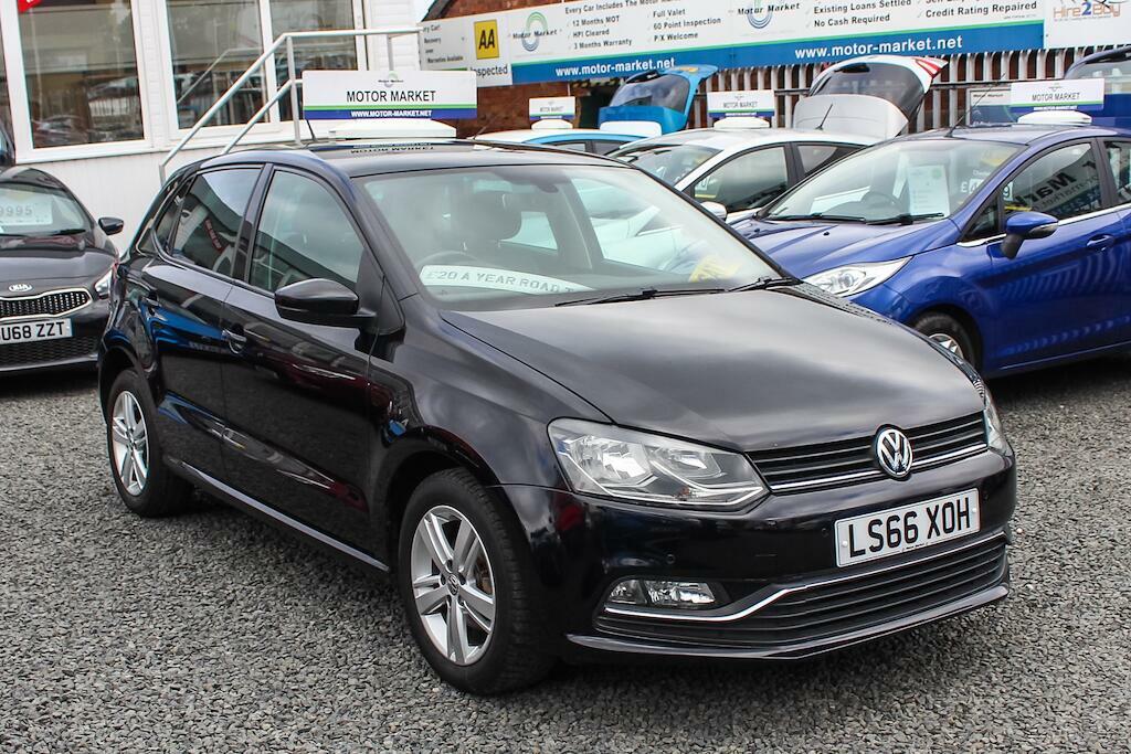Volkswagen Polo 1.2 Tsi Bluemotion Tech Match Euro 6 Ss Black