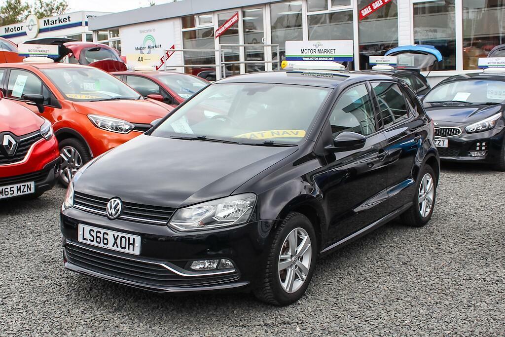 Volkswagen Polo 1.2 Tsi Bluemotion Tech Match Euro 6 Ss LS66XOH Black #3