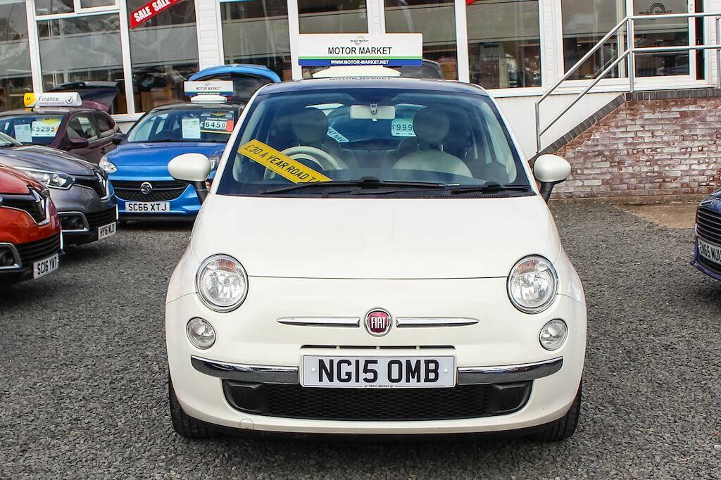 Fiat 500 1.2 Lounge Euro 6 Ss NG15OMB White #2