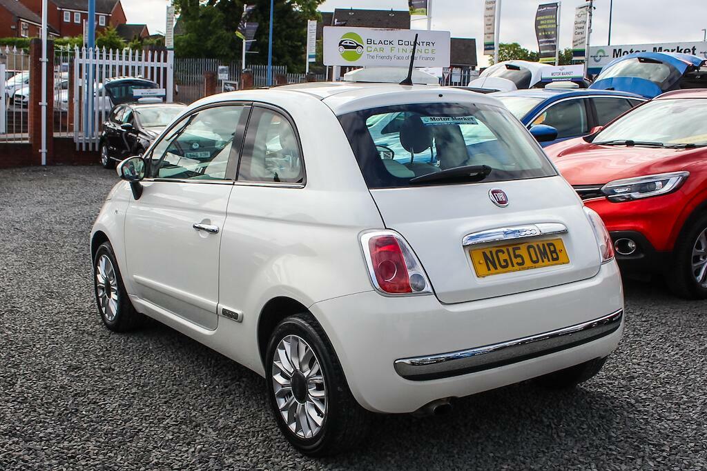 Fiat 500 1.2 Lounge Euro 6 Ss NG15OMB White #5
