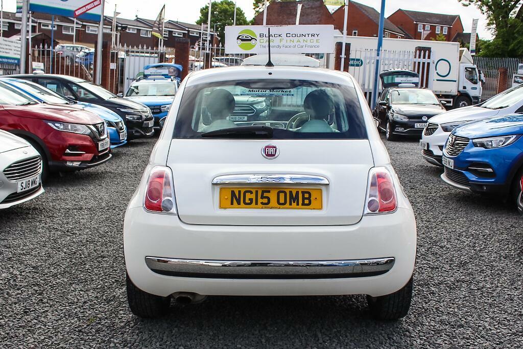 Fiat 500 1.2 Lounge Euro 6 Ss NG15OMB White #6