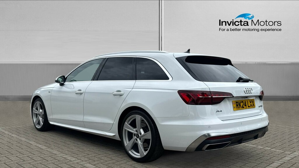 Audi A4 S Line Estate RK24LXX White #5