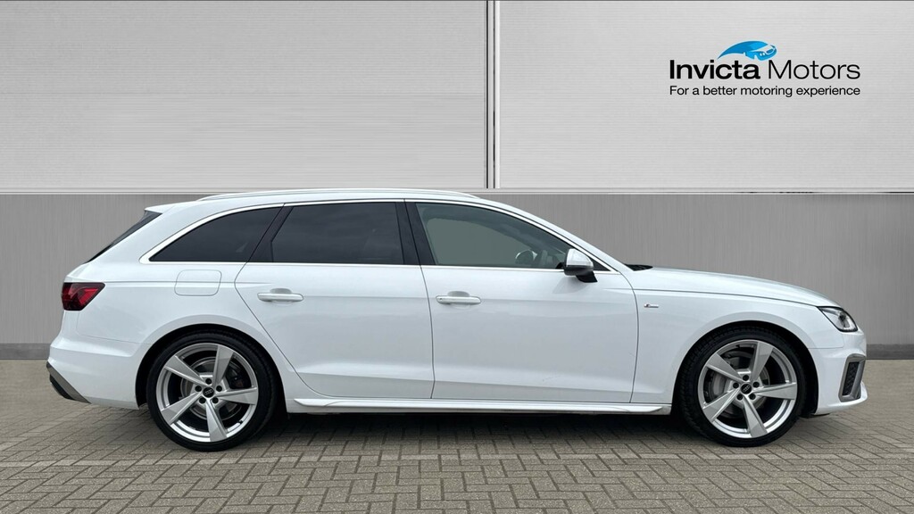 Audi A4 S Line Estate RK24LXX White #2