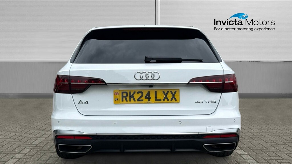 Audi A4 S Line Estate RK24LXX White #4