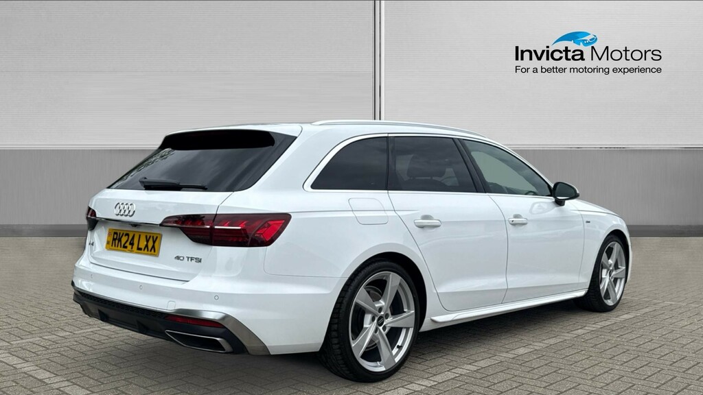 Audi A4 S Line Estate RK24LXX White #3
