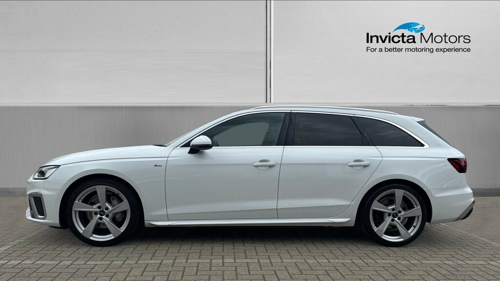 Audi A4 S Line Estate RK24LXX White #6