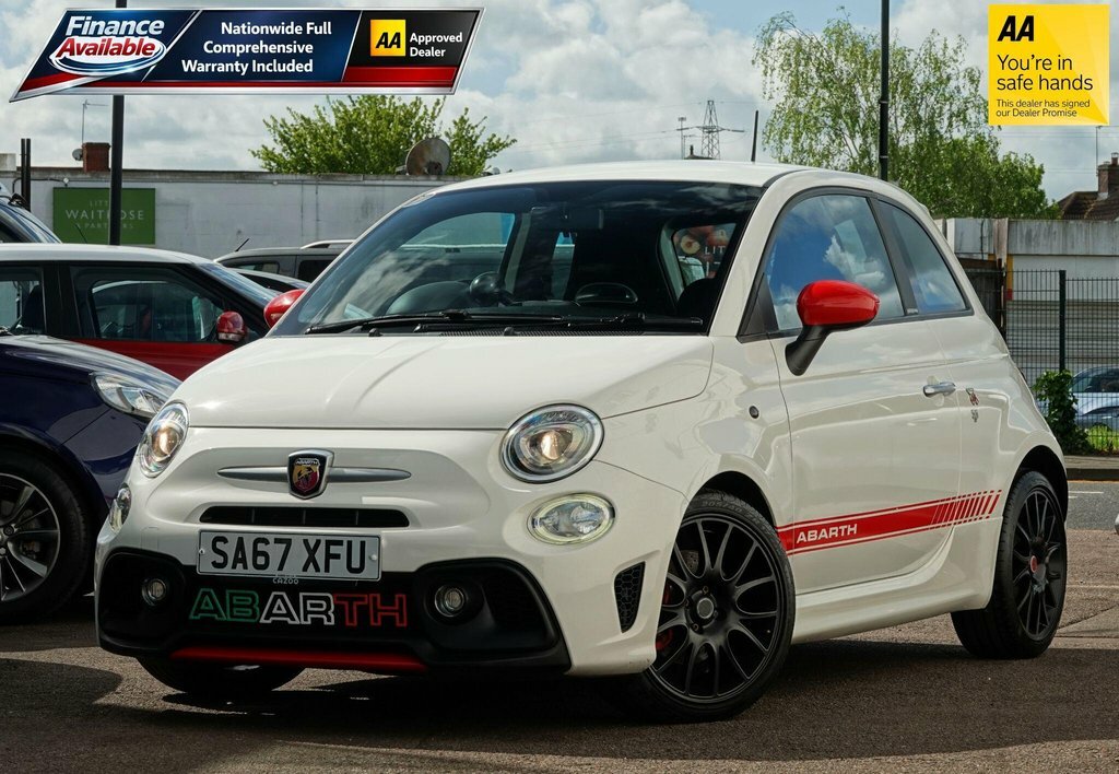 Abarth 595 1.4 T-jet Trofeo Hatchback Euro SA67XFU White #2