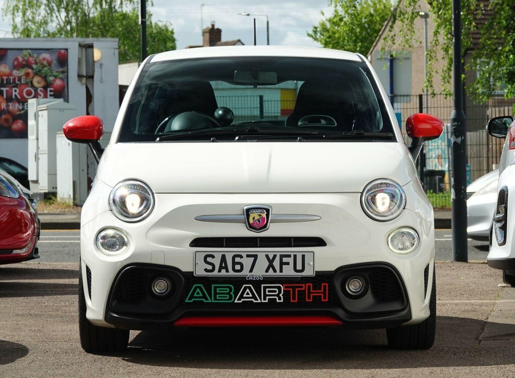 Abarth 595 1.4 T-jet Trofeo Hatchback Euro SA67XFU White #3