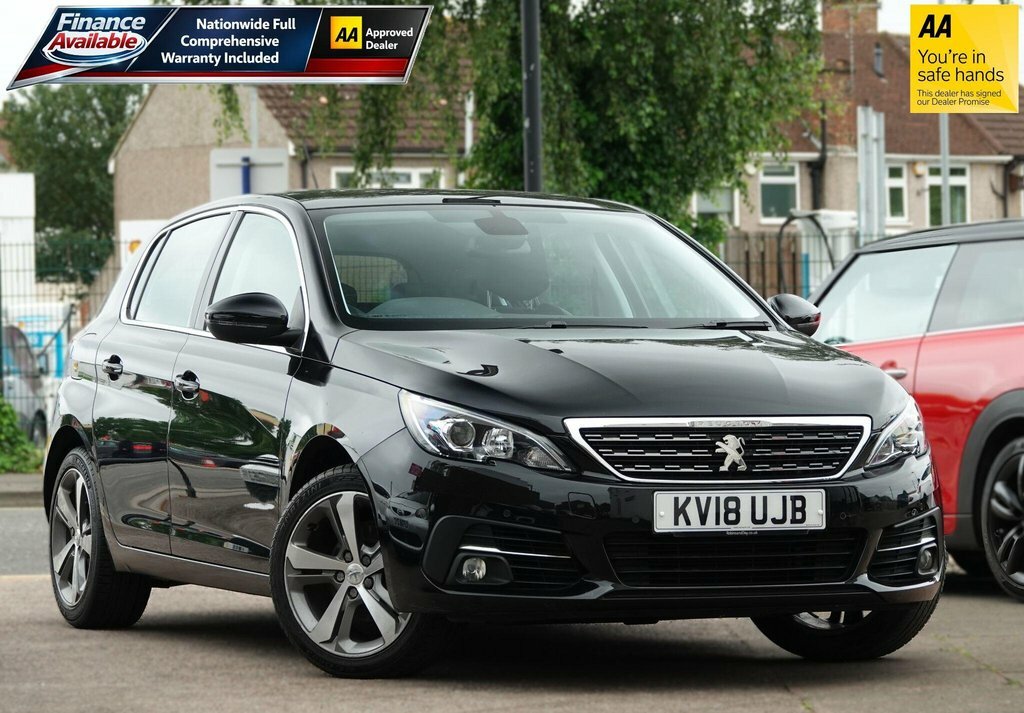 Peugeot 308 1.2 Puretech Gpf Allure Hatchback Manua Black