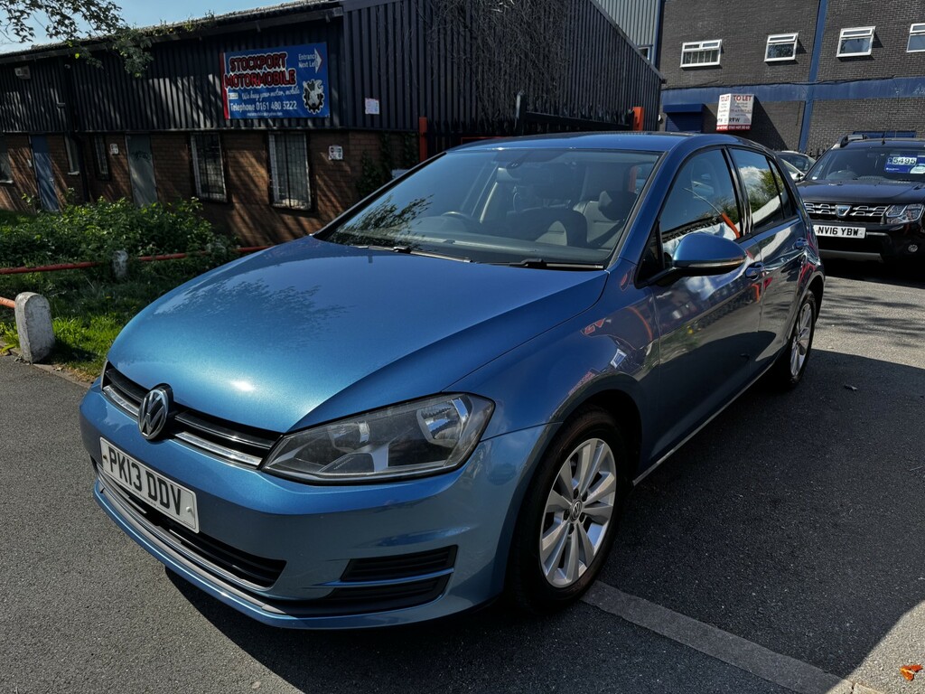 Volkswagen Golf Hatchback 1.6 Tdi Bluemotion Tech Se 201313 PK13DDV Blue #3