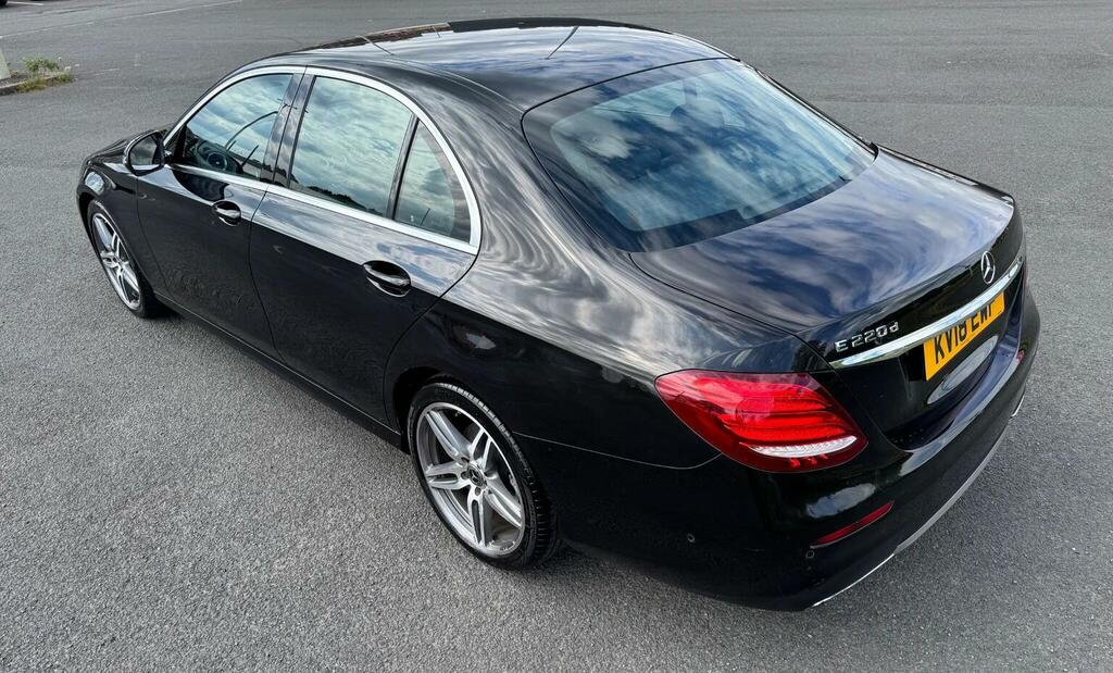 Mercedes-Benz E Class Saloon 2.0 E220d Amg Line G-tronic Euro 6 Ss 4 KV18EWF Black #2