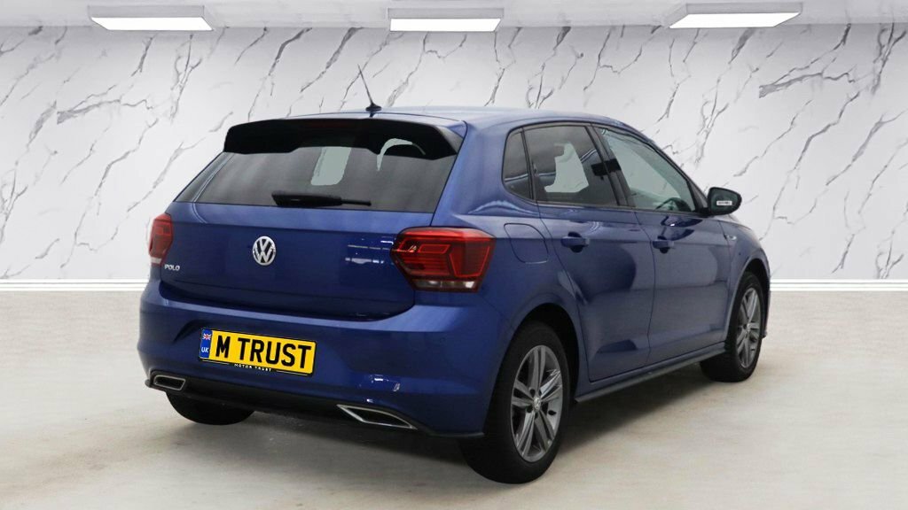 Volkswagen Polo 1L R-line SV68YPM Blue #4