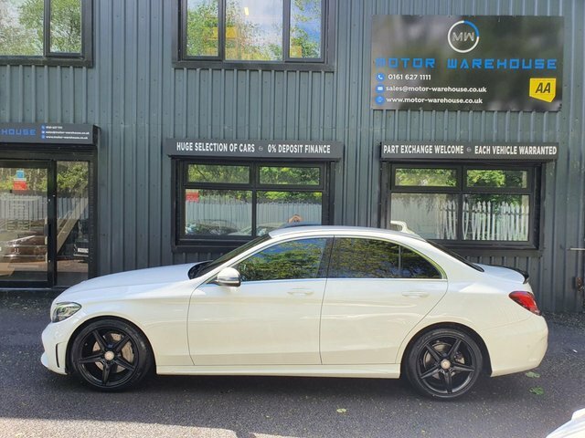 Mercedes-Benz C Class 2.0 C300d Amg Line Saloon G-tronic Eur SO19TNU White #4