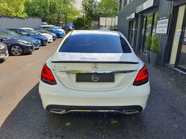 Mercedes-Benz C Class 2.0 C300d Amg Line Saloon G-tronic Eur SO19TNU White #5
