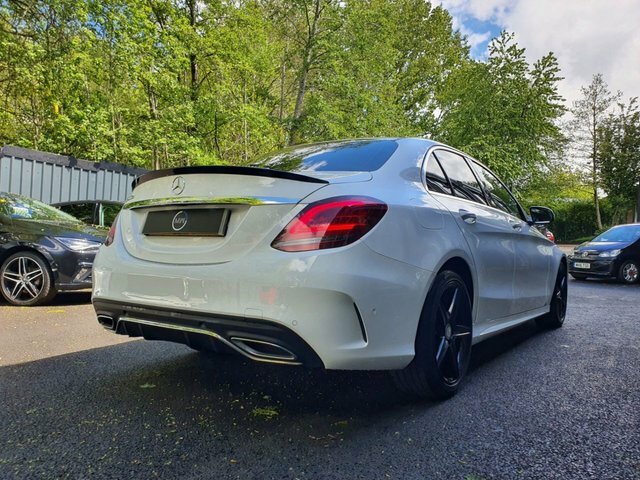 Mercedes-Benz C Class 2.0 C300d Amg Line Saloon G-tronic Eur SO19TNU White #6