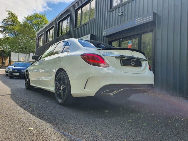 Mercedes-Benz C Class 2.0 C300d Amg Line Saloon G-tronic Eur SO19TNU White #3