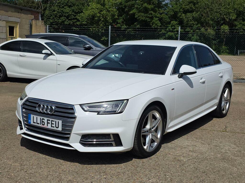 Audi A4 Saloon 2.0 Tdi S Line S Tronic Euro 6 Ss 2 LL16FEU White #4