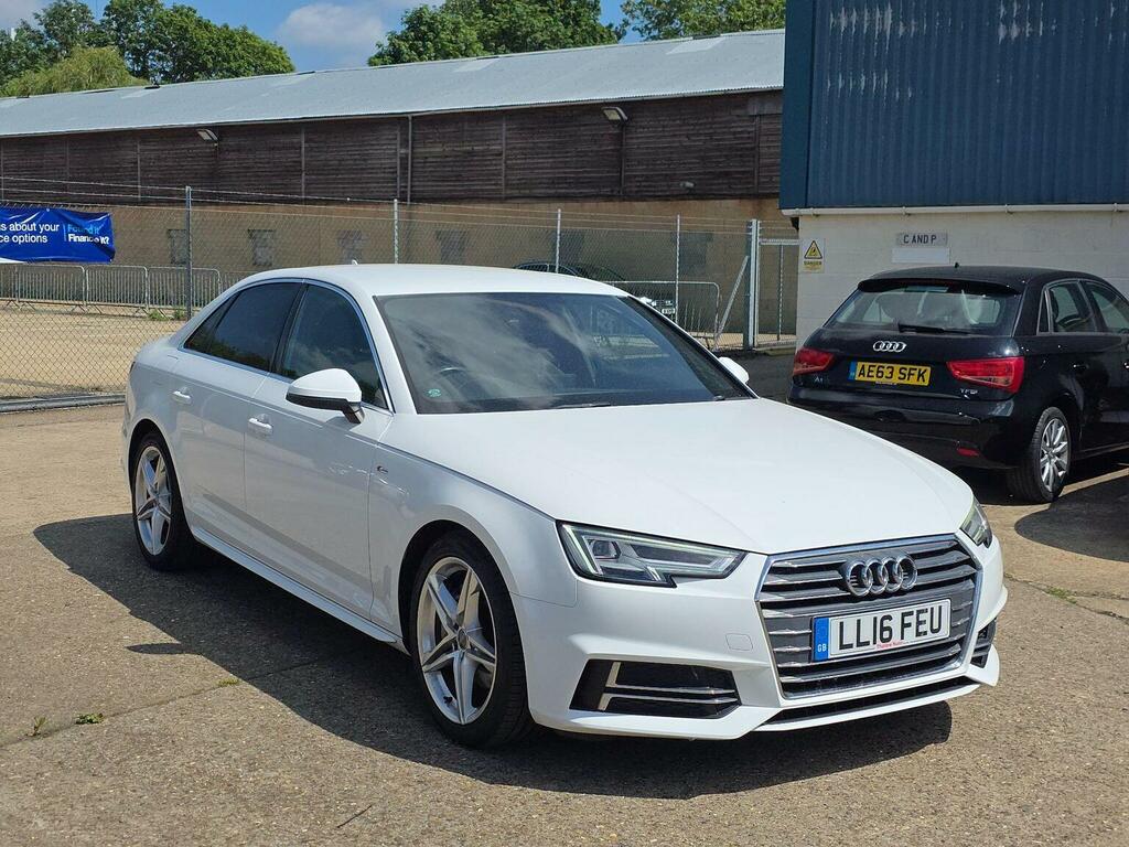 Audi A4 Saloon 2.0 Tdi S Line S Tronic Euro 6 Ss 2 LL16FEU White #6