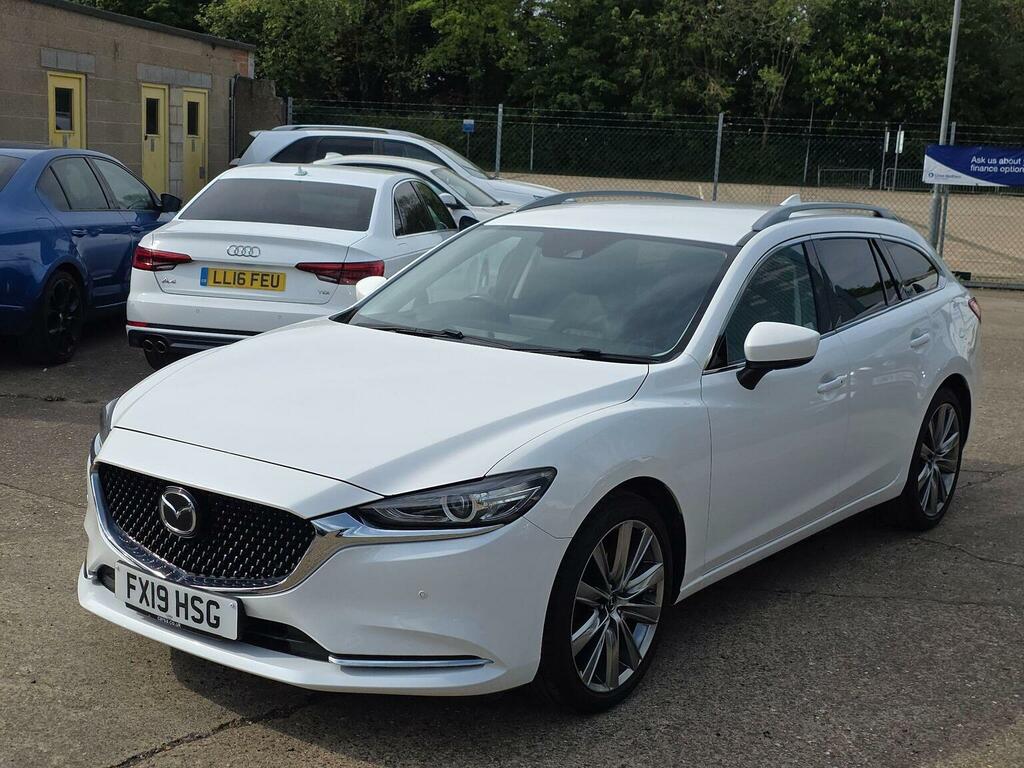 Mazda 6 Estate 2.0 Skyactiv-g Sport Nav Tourer Euro 6 S FX19HSG White #5