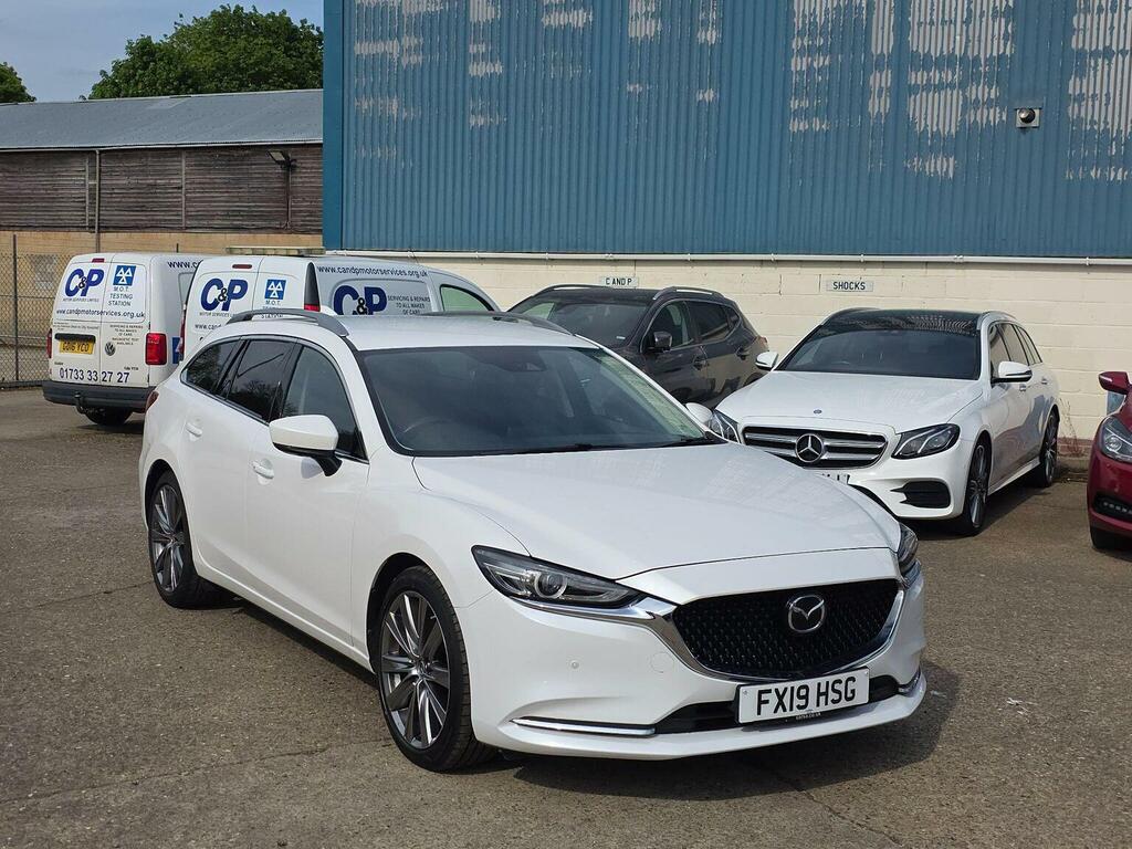 Mazda 6 Estate 2.0 Skyactiv-g Sport Nav Tourer Euro 6 S FX19HSG White #6
