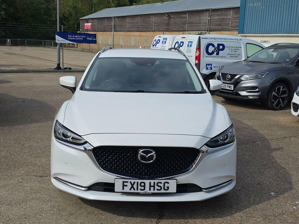 Mazda 6 Estate 2.0 Skyactiv-g Sport Nav Tourer Euro 6 S FX19HSG White #3