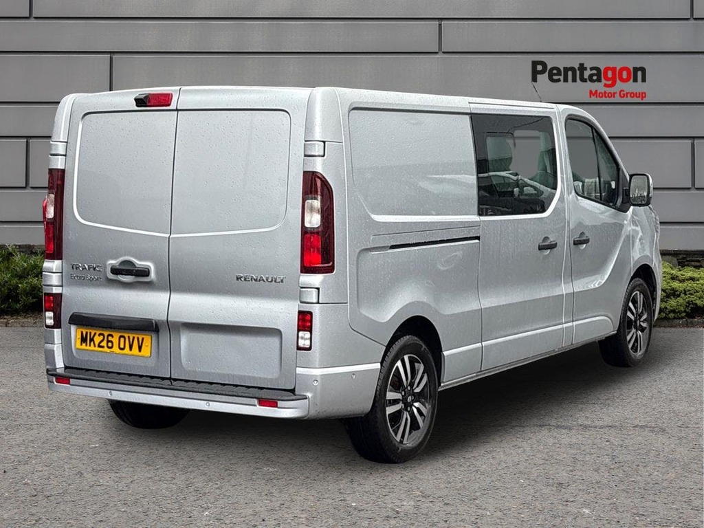 Renault Trafic 2.0 Dci Blue Ll30 Extra Sport Crew Van Double Cab MK26OVV Grey #4