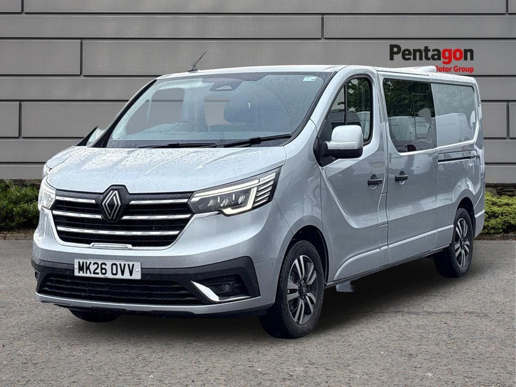 Renault Trafic 2.0 Dci Blue Ll30 Extra Sport Crew Van Double Cab MK26OVV Grey #3