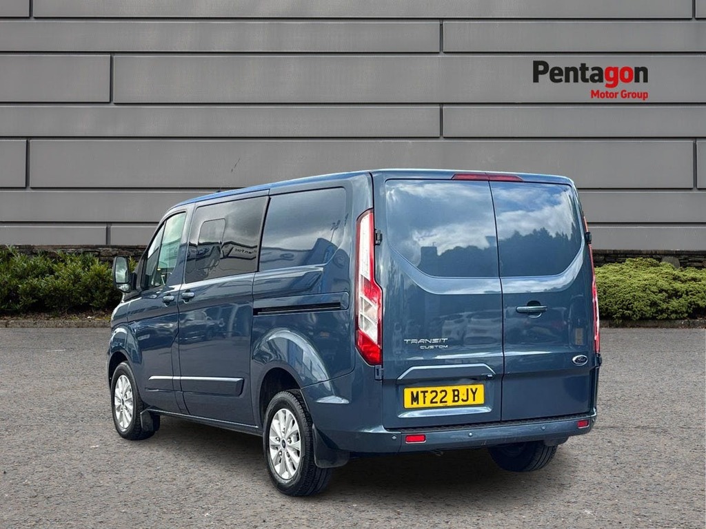 Ford Transit Custom 2.0 320 Ecoblue Limited Crew Van Double Cab Di MT22BJY Blue #2