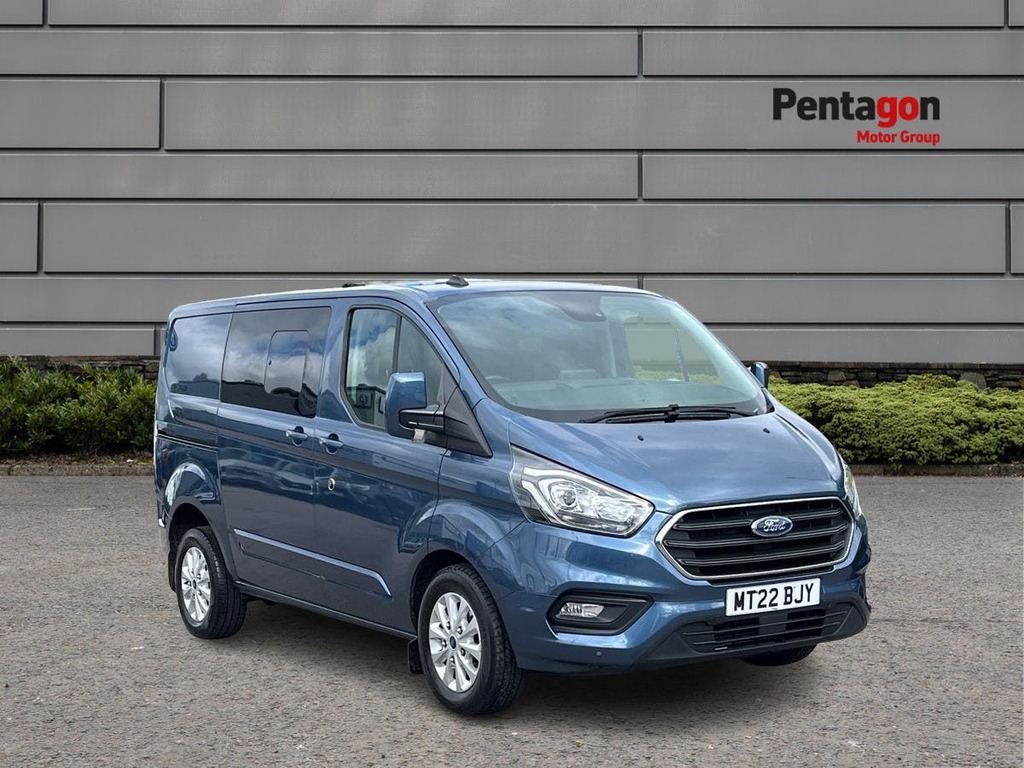 Ford Transit Custom 2.0 320 Ecoblue Limited Crew Van Double Cab Di Blue