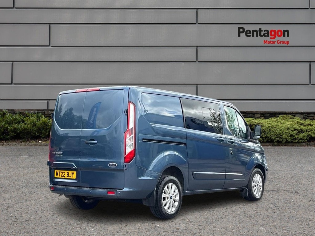 Ford Transit Custom 2.0 320 Ecoblue Limited Crew Van Double Cab Di MT22BJY Blue #4