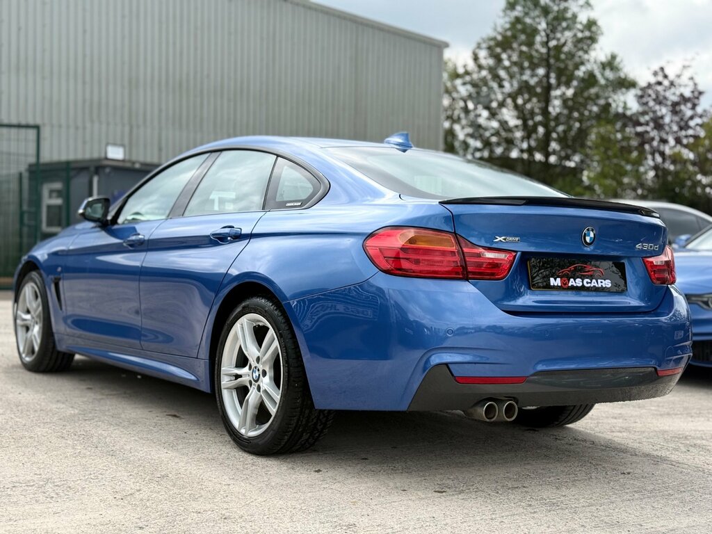 BMW 4 Series Gran Coupe 3.0 430D M Sport Hatchback Xdrive BP66UML Blue #3
