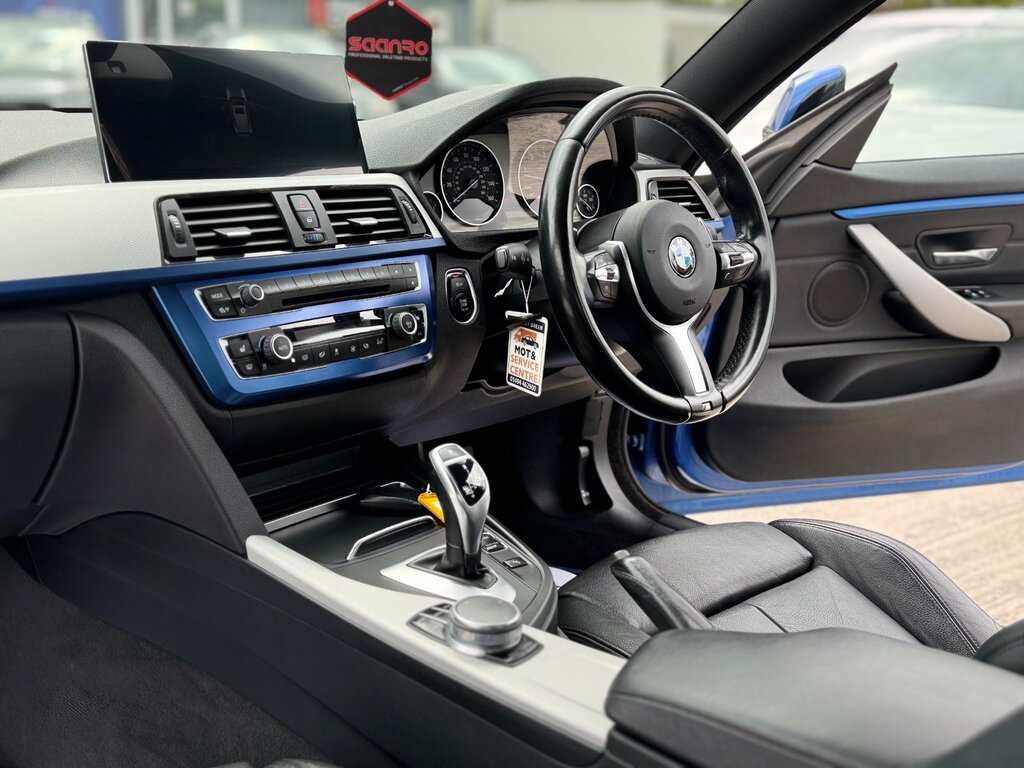 BMW 4 Series Gran Coupe 3.0 430D M Sport Hatchback Xdrive BP66UML Blue #4
