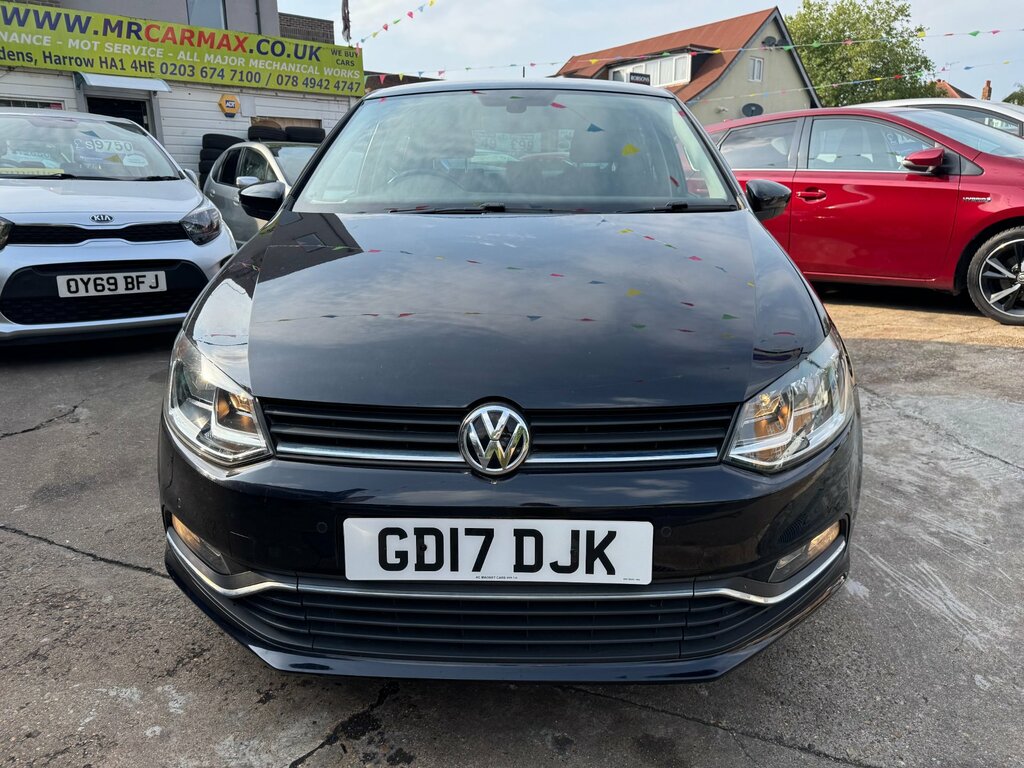 Volkswagen Polo 1.2 Tsi Bluemotion Tech Match Edition Hatchback GD17DJK Black #2