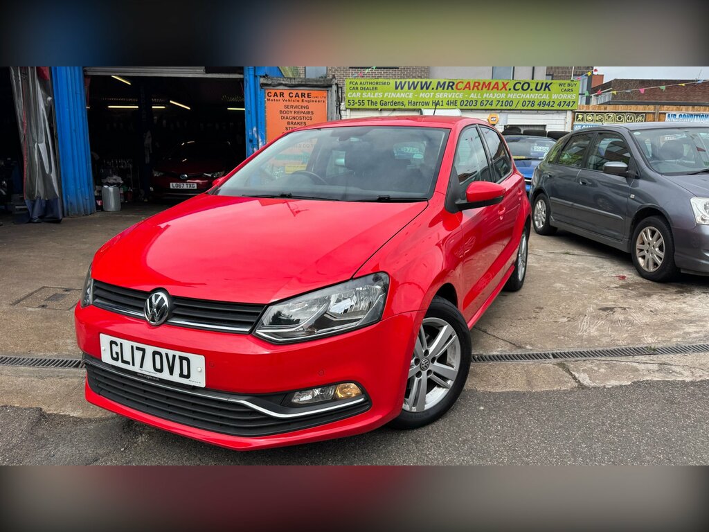 Volkswagen Polo 1.2 Tsi Bluemotion Tech Match Edition Hatchback Red