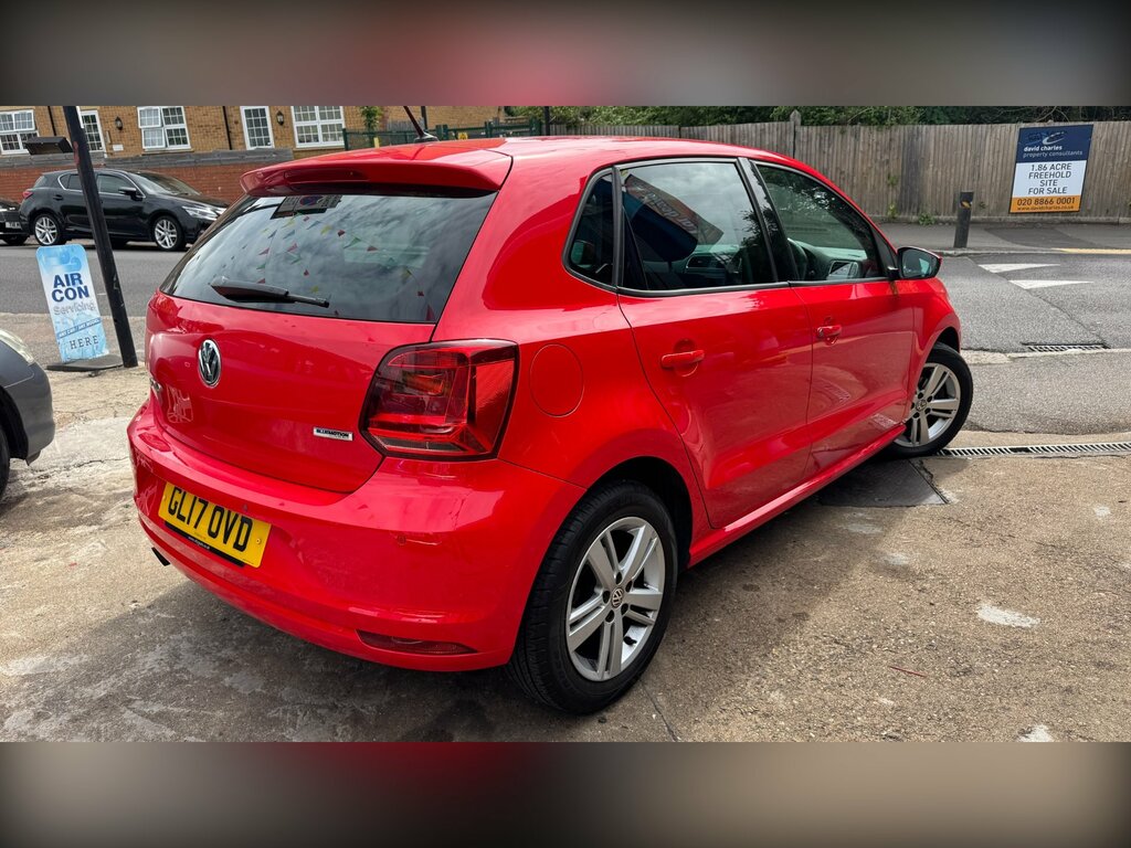 Volkswagen Polo 1.2 Tsi Bluemotion Tech Match Edition Hatchback GL17OVD Red #4