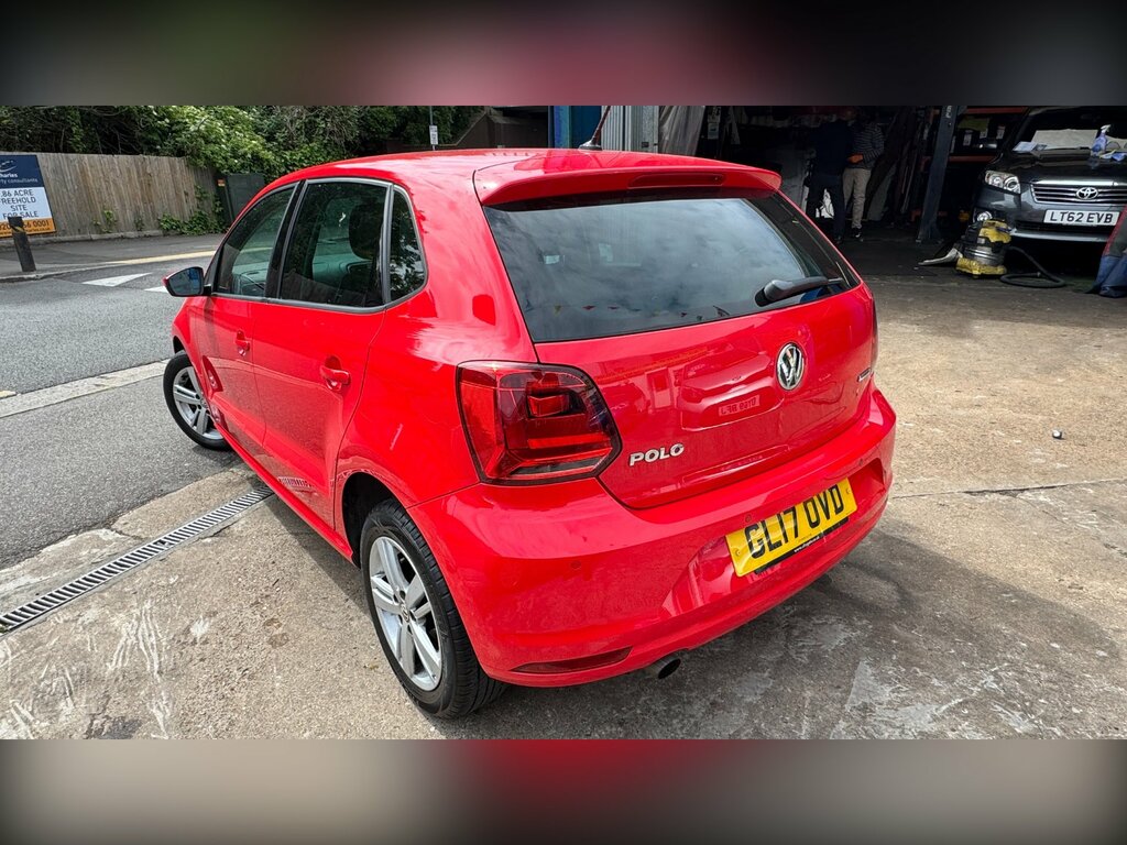 Volkswagen Polo 1.2 Tsi Bluemotion Tech Match Edition Hatchback GL17OVD Red #6