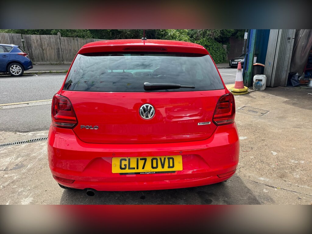 Volkswagen Polo 1.2 Tsi Bluemotion Tech Match Edition Hatchback GL17OVD Red #5