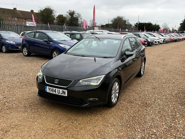 Seat Leon 1.6 Tdi Cr Se Sport Tourer Euro 5 S S YH14UJN Black #3