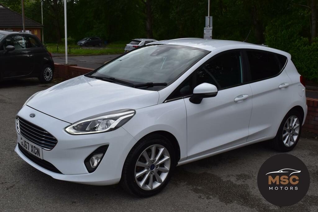 Ford Fiesta 1.0T Ecoboost Titanium Hatchback GJ67XON White #4
