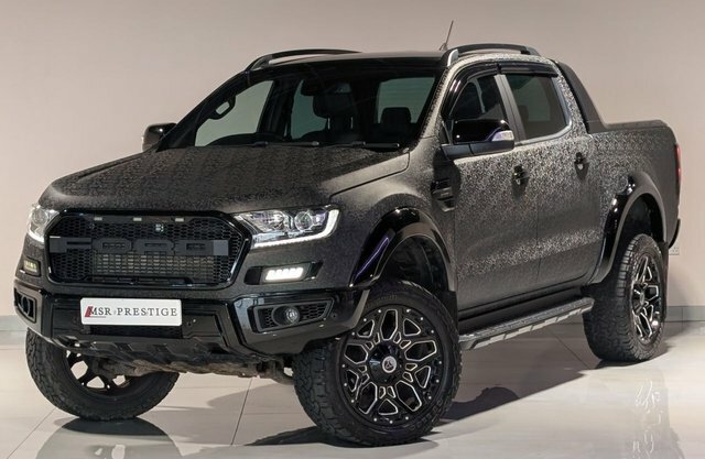 Ford Ranger 2020 2.0 Ecoblue Wildtrak Pickup Double Cab Di SN69KGJ Black #3